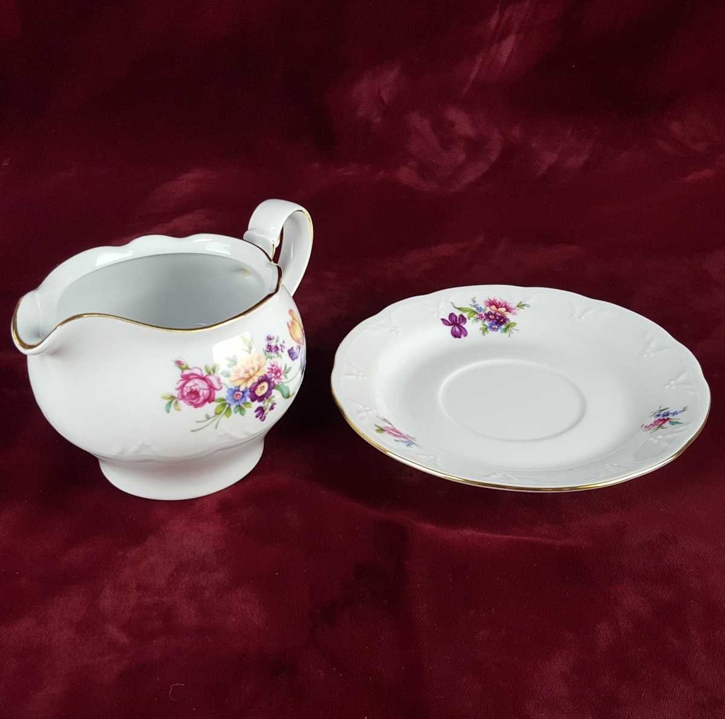 [458139215] Sauciere mit Teller Kahla Blumenmuster gebraucht - gut Bild 5