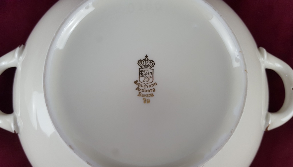 [458139227] Terrine Goldrand Bavaria 11,7 cm Schumann/Arzberg gebraucht - gut Bild 6