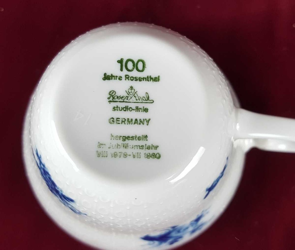 [458139268] Kaffeetasse Rosenthal Romanze in Blau gebraucht - sehr gut Bild 6