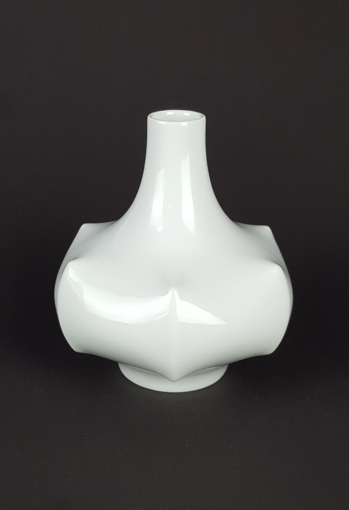 [458139312] Tischvase Vase 13,7 cm Fürstenberg Weiß gebraucht - gut Bild 2