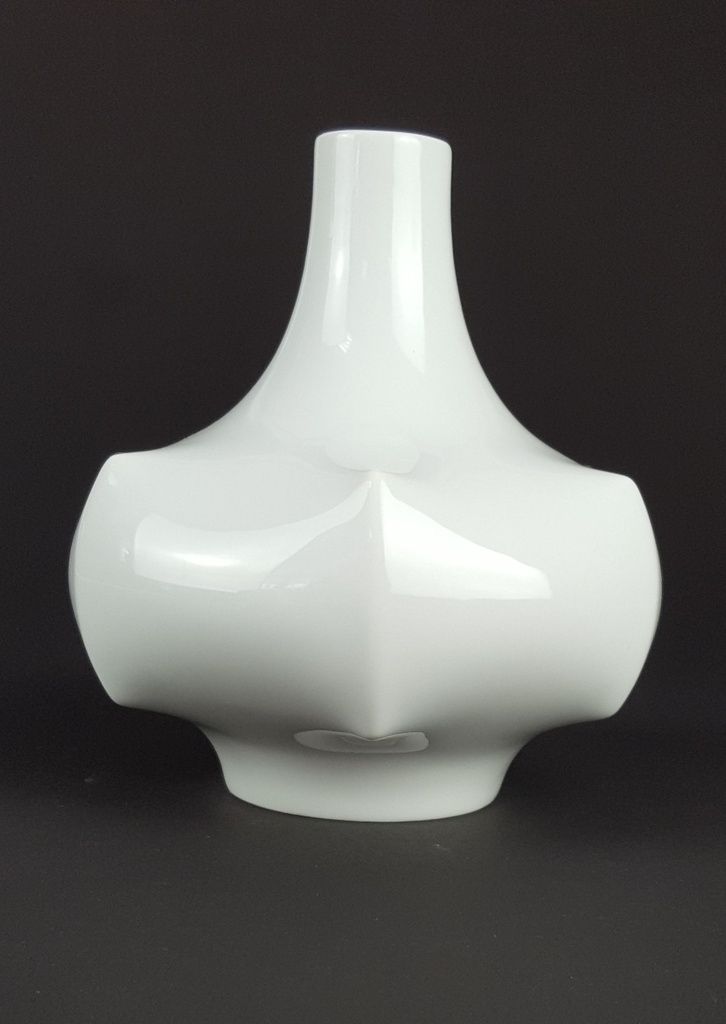 [458139312] Tischvase Vase 13,7 cm Fürstenberg Weiß gebraucht - gut Bild 3