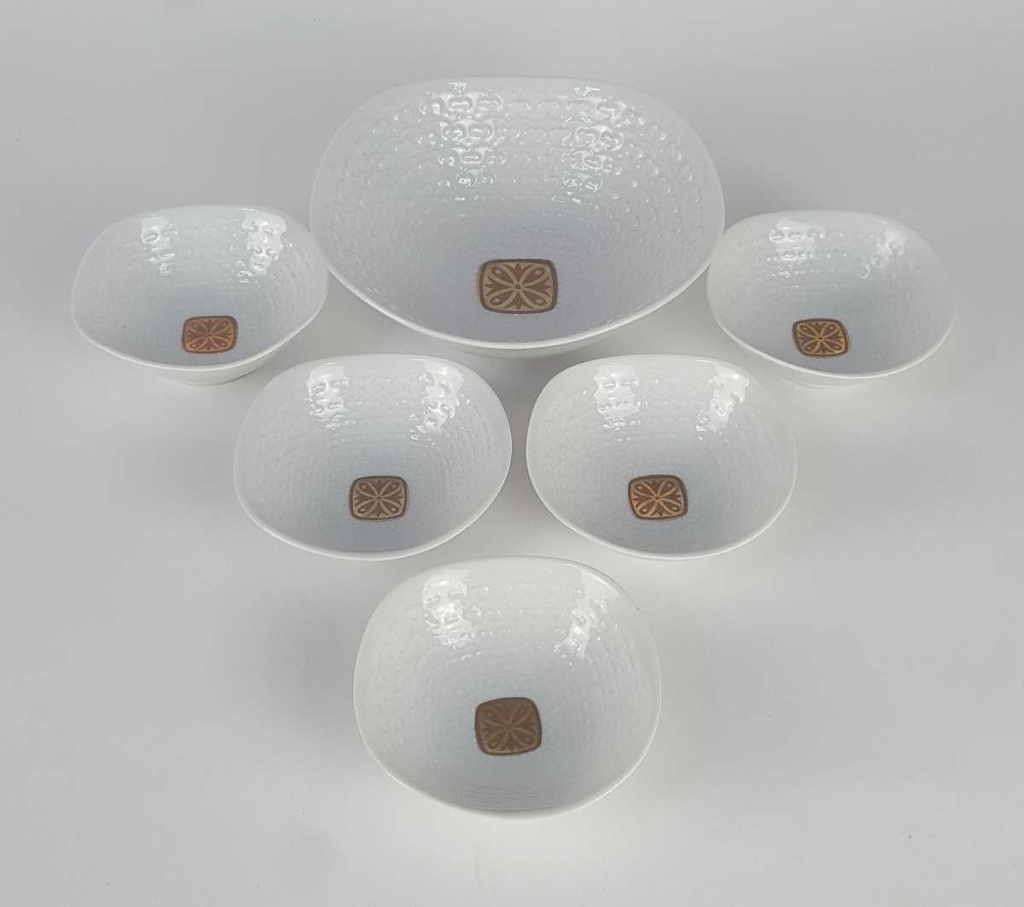 [2119051] 6er Set Schale 9 cm Schumann Arzberg Weiß gebraucht - gut Bild 3