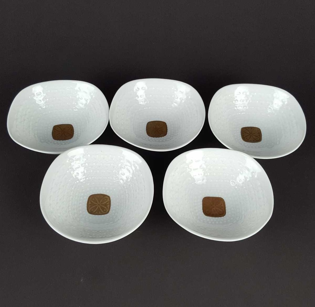 [2119051] 6er Set Schale 9 cm Schumann Arzberg Weiß gebraucht - gut Bild 5