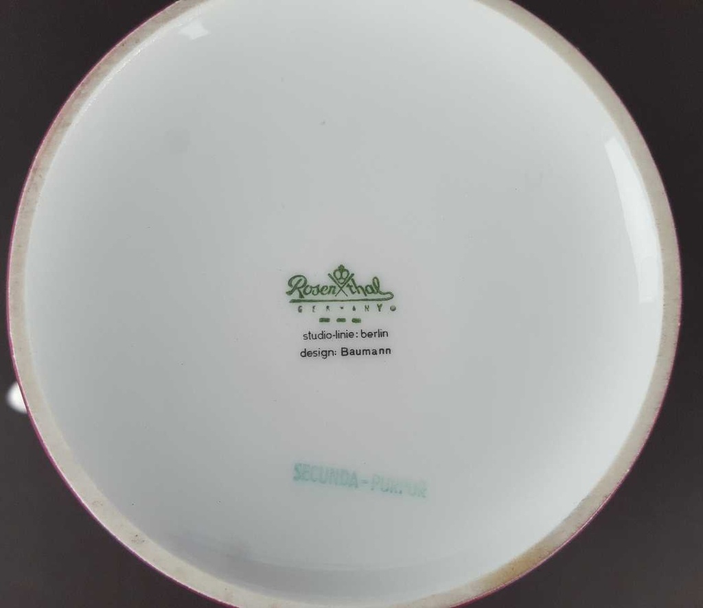 [458139318] Kaffeekanne ohne Deckel 1,25 L Rosenthal Secunda Purpur gebraucht - gut Bild 6