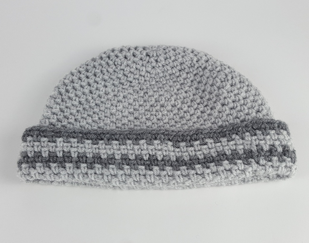 [458139355] Schal Mütze Set 2 tlg Damen Handarbeit grau gehäkelt Bild 6