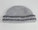 [458139355] Schal Mütze Set 2 tlg Damen Handarbeit grau gehäkelt Bild 6