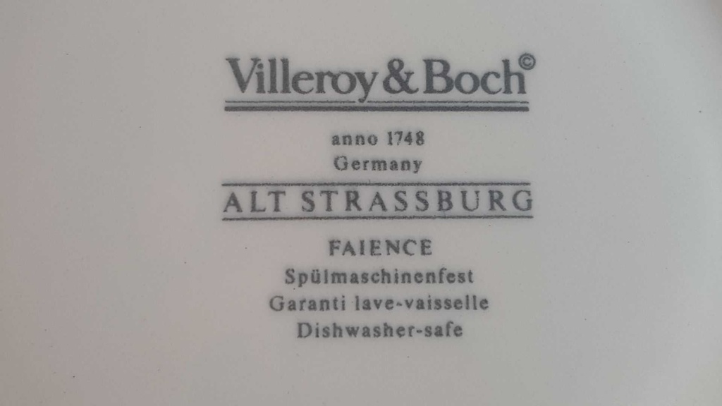 [45813937] Untertasse 17,4 cm Villeroy & Boch Alt Straßburg gebraucht - gut Bild 5