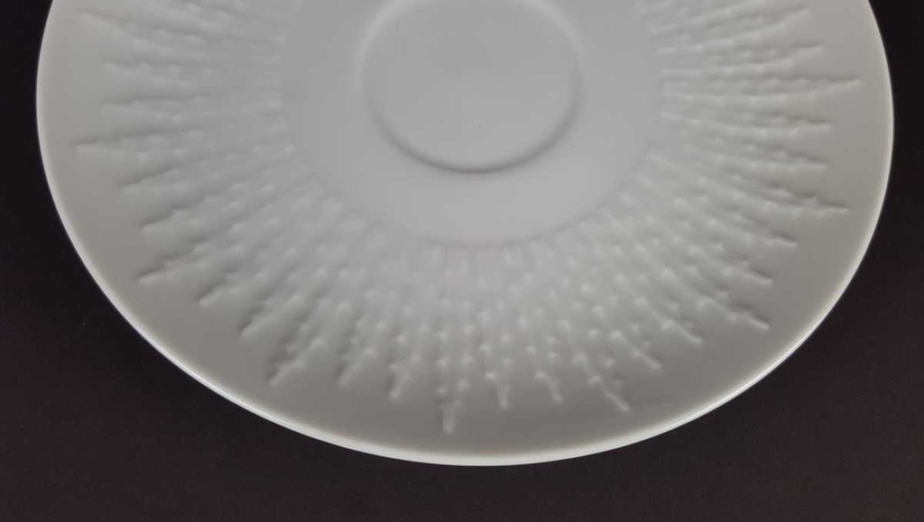 [458139385] Untertasse für Suppe 16,3 cm Hutschenreuther Exzellenz Weiß gebraucht - gut Bild 3