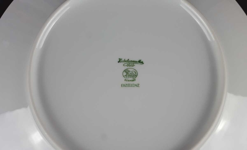 [458139386] Speiseteller Essteller 24,5 cm Hutschenreuther Exzellenz Weiß gebraucht - gut Bild 4