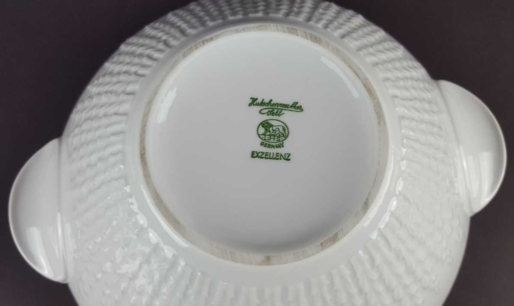 [458139387] Terrine 1,2 L Hutschenreuther Exzellenz Weiß gebraucht - gut Bild 5