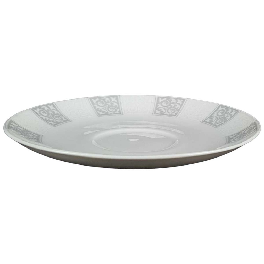 [458139388] Untertasse für Kaffee 15 cm Eschenbach Grau Weiß gebraucht - gut Bild 2