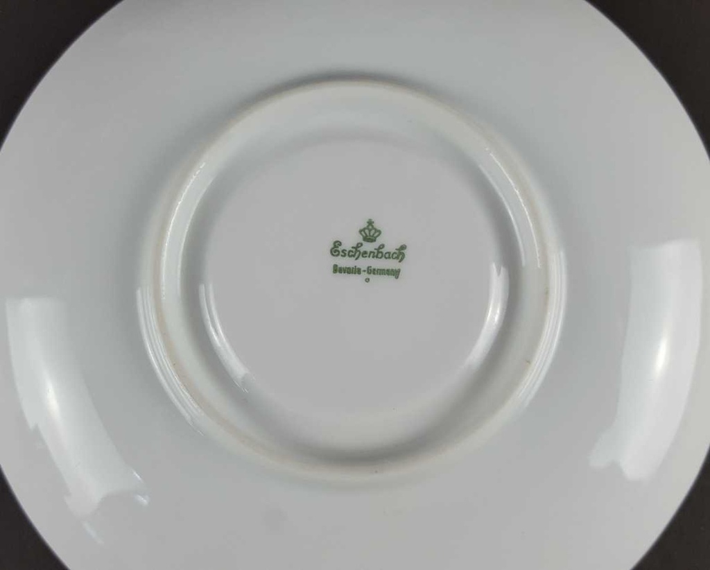 [458139388] Untertasse für Kaffee 15 cm Eschenbach Grau Weiß gebraucht - gut Bild 4