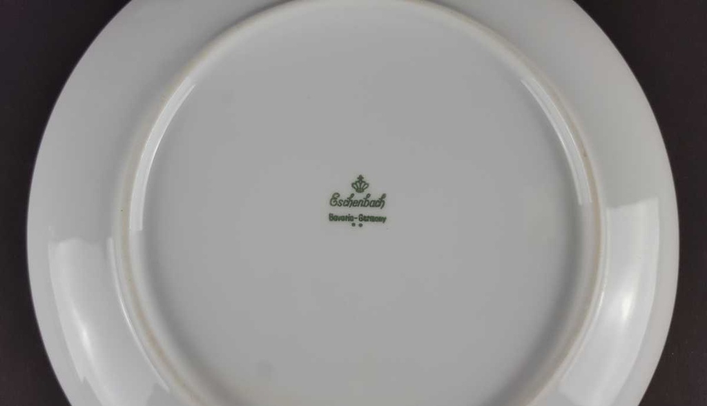 [458139390] Kuchenteller Dessertteller 19 cm Eschenbach Grau Weiß gebraucht - gut Bild 4