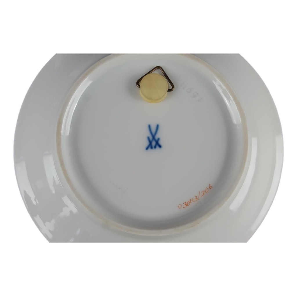 [458139393] Wandteller Goldrand 12 cm Meissen gebraucht - gut Bild 4