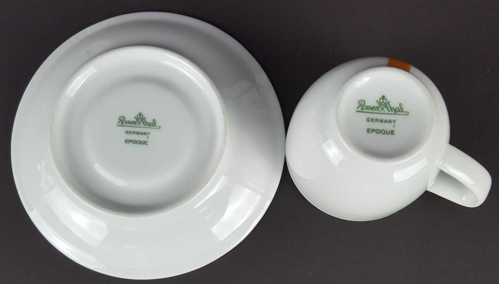 [458139404] Espressotasse mit Untertasse Espressogedeck Kaffeeset Komplett Rosenthal Epoque gebraucht - sehr gut Bild 7