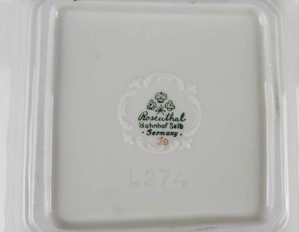 [2119053] Aschenbecher Goldrand Rosenthal Elfenbein Beige Selb gebraucht - gut Bild 6