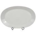 [458139429] Speiseplatte Fleischplatte 28x18,6 cm Hutschenreuther Noblesse Weiß Selb gebraucht - gut Bild 2