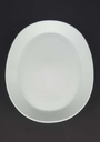 [458139429] Speiseplatte Fleischplatte 28x18,6 cm Hutschenreuther Noblesse Weiß Selb gebraucht - gut Bild 4