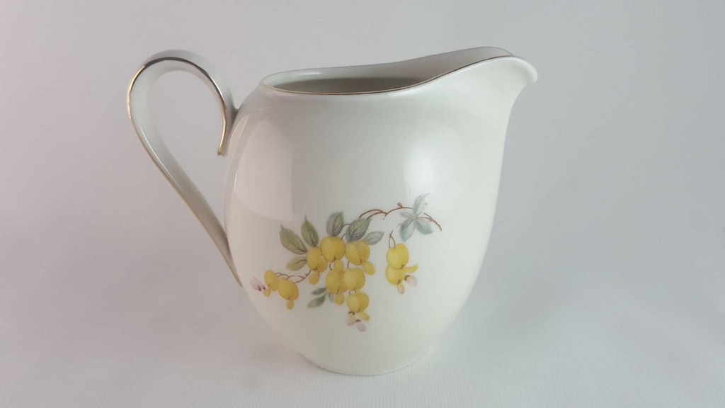 [45813943] Milchkännchen Goldrand Rhenania Duisdorf gelbe Blumen mit gebraucht - gut Bild 3