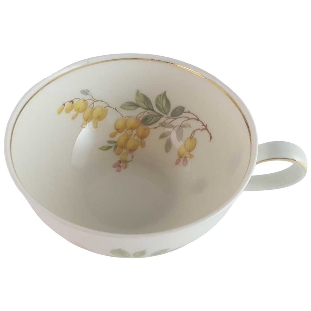 [45813945] Teetasse Tasse Goldrand Rhenania Duisdorf gelbe Blumen mit gebraucht - gut Bild 2