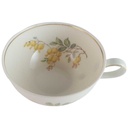 [45813945] Teetasse Tasse Goldrand Rhenania Duisdorf gelbe Blumen mit gebraucht - gut Bild 2