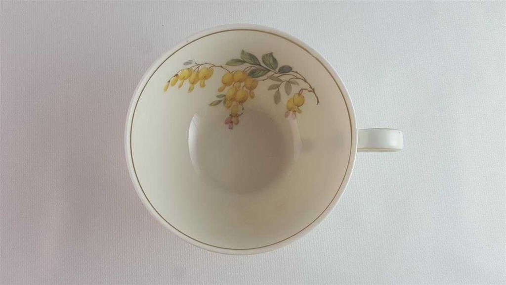 [45813945] Teetasse Tasse Goldrand Rhenania Duisdorf gelbe Blumen mit gebraucht - gut Bild 3