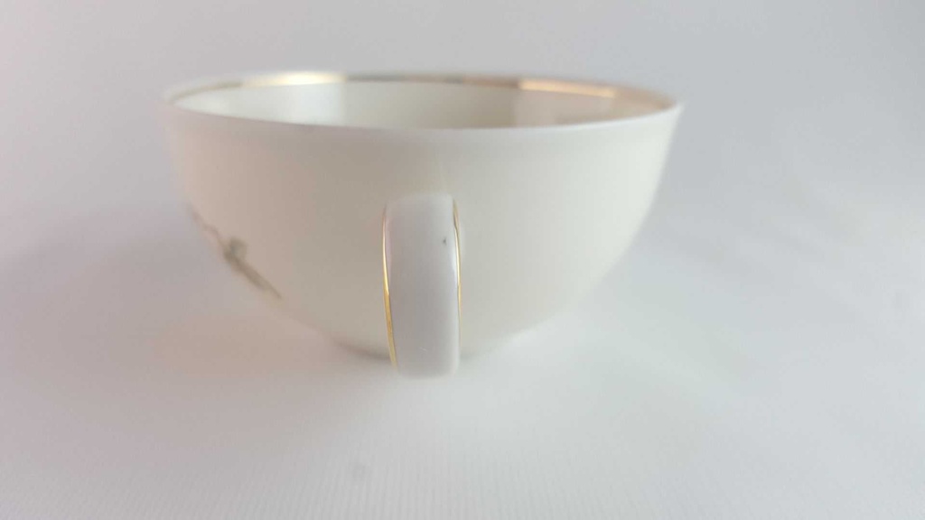 [45813945] Teetasse Tasse Goldrand Rhenania Duisdorf gelbe Blumen mit gebraucht - gut Bild 7
