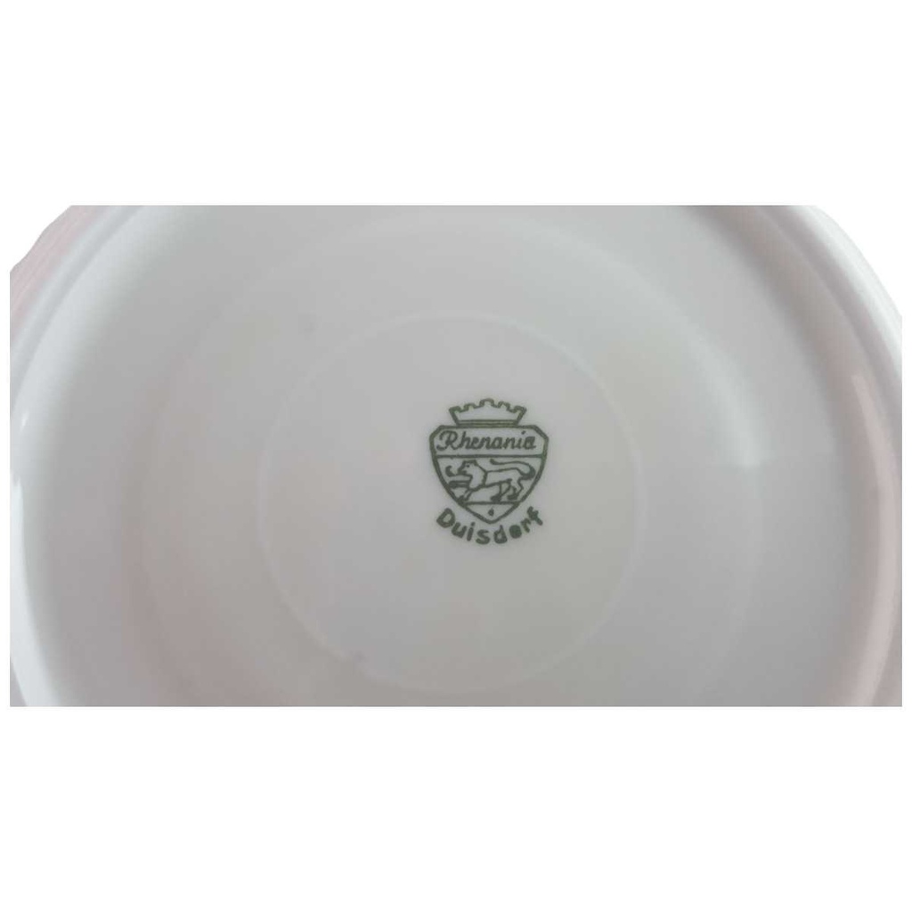 [45813946] Untertasse für Tee Goldrand 14,9 cm Rhenania Duisdorf gelbe Blumen mit Bild 2