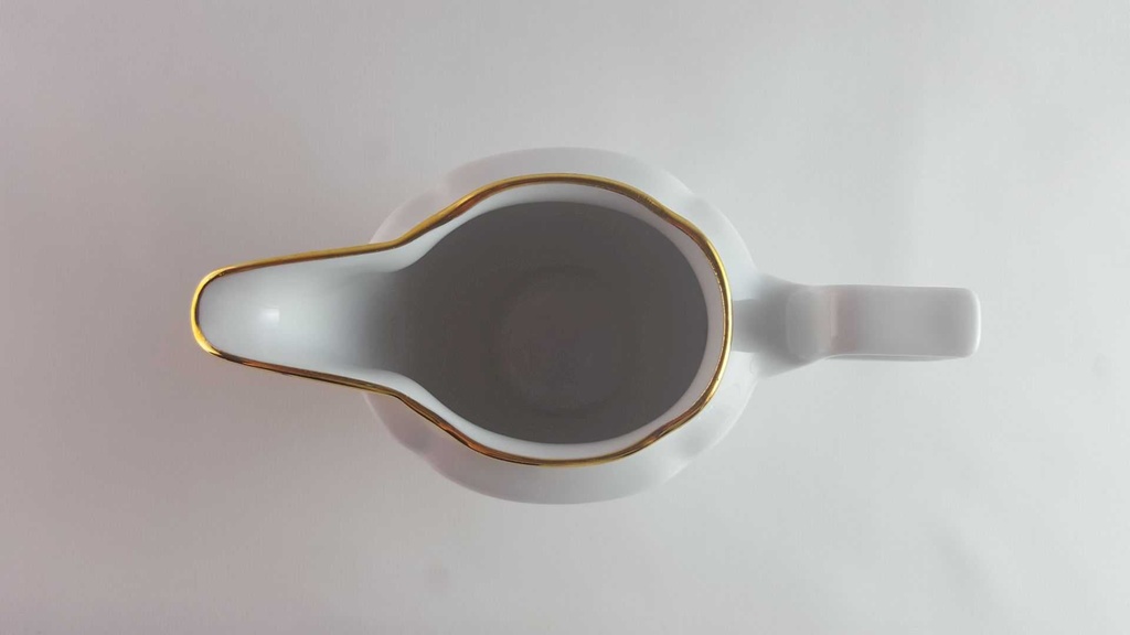 [45813949] Milchkännchen Goldrand Graf von Henneberg Viktoria weiß mit gebraucht - sehr gut Bild 5