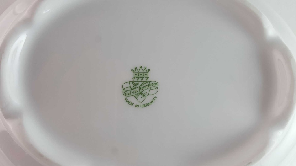 [45813950] Schüssel Goldrand Graf von Henneberg Viktoria weiß mit gebraucht - gut Bild 6