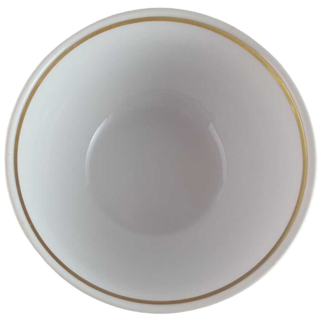 [45813951] Schale Dessertschale Goldrand 11,9 cm Graf von Henneberg Viktoria weiß mit gebraucht - sehr gut Bild 2
