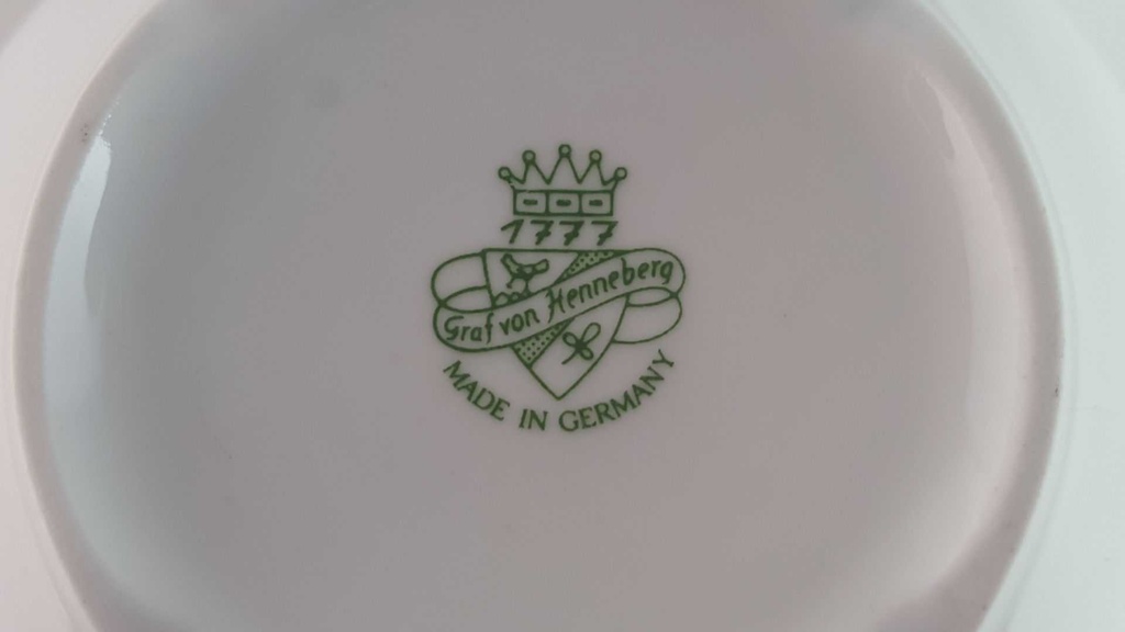 [45813951] Schale Dessertschale Goldrand 11,9 cm Graf von Henneberg Viktoria weiß mit gebraucht - sehr gut Bild 4