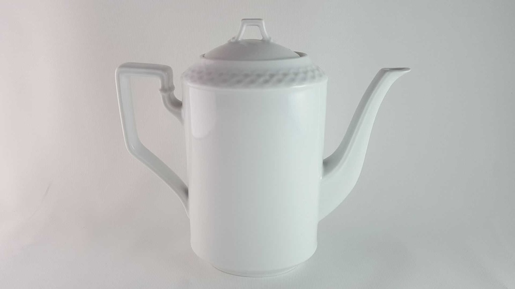 [45813958] Kaffeekanne Mokkakanne 0,8 L Hutschenreuther Comtesse Weiß gebraucht - sehr gut Bild 3