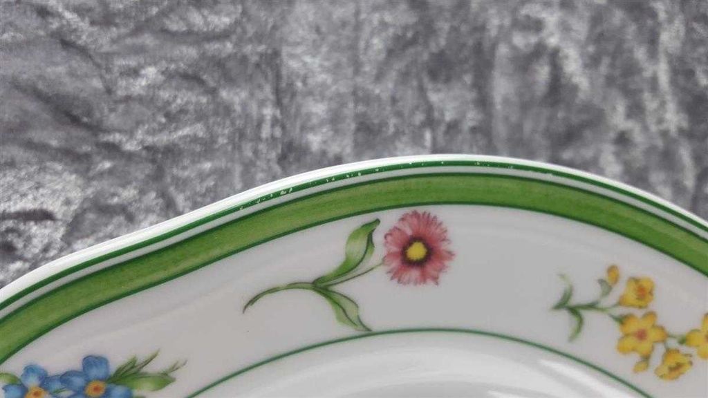 [45813960] Servierplatte Fleischplatte 32,3x23,3 cm Creatable Anna Lisa bunte Blumen gebraucht - gut Bild 3