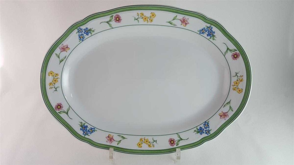 [45813960] Servierplatte Fleischplatte 32,3x23,3 cm Creatable Anna Lisa bunte Blumen gebraucht - gut Bild 6