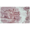 [45813961] Servierplatte Speiseplatte Fleischplatte Königskuchenplatte Tortenplatte Kuchenplatte 33x16,5 cm Royal Sphinx Maastricht Old England Rot gebraucht - akzeptabel Bild 2