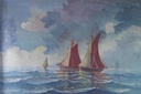 [2119054] Bild Ölgemälde Meer Segelbooten signiert, gerahmrt Bild 2
