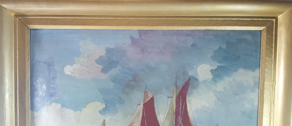 [2119054] Bild Ölgemälde Meer Segelbooten signiert, gerahmrt Bild 6