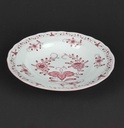 [458139623] Suppenteller 22,2 cm Tirschenreuth Unbekannte Formen Blumenmuster mit rosa Rand gebraucht - gut Bild 3