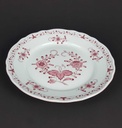 [458139624] Speiseteller Essteller 24 cm Tirschenreuth Unbekannte Formen Blumenmuster mit rosa Rand gebraucht - gut Bild 3