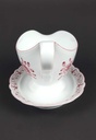 [458139625] Sauciere Tirschenreuth Unbekannte Formen Blumenmuster mit rosa Rand gebraucht - sehr gut Bild 4
