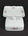 [458139626] Butterdose Tirschenreuth Unbekannte Formen Blumenmuster mit rosa Rand gebraucht - gut Bild 3