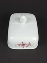 [458139626] Butterdose Tirschenreuth Unbekannte Formen Blumenmuster mit rosa Rand gebraucht - gut Bild 4