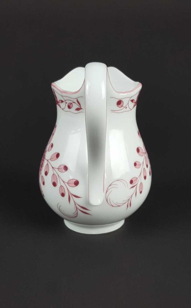 [458139627] Milchkännchen Tirschenreuth Unbekannte Formen Blumenmuster mit rosa Rand gebraucht - gut Bild 4