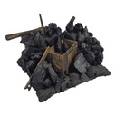 [458139628] Kohleskulptur Kohlefigur Kohlewagen Messing Bergbau 24x17x15 cm Bild 2