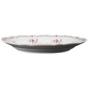 [458139632] Servierplatte Fleischplatte 32,3x21,2 cm Tirschenreuth Unbekannte Formen Blumenmuster mit rosa Rand gebraucht - gut Bild 2