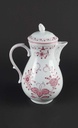 [458139633] Kaffeekanne 1,25 L Tirschenreuth Unbekannte Formen Blumenmuster mit rosa Rand gebraucht - gut Bild 3