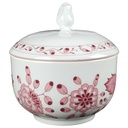 [458139634] Zuckerdose Tirschenreuth Unbekannte Formen Blumenmuster mit rosa Rand gebraucht - gut Bild 2