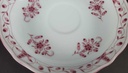 [458139635] Untertasse für Kaffee 14,1 cm Tirschenreuth Unbekannte Formen Blumenmuster mit rosa Rand gebraucht - gut Bild 3