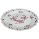 [458139636] Kuchenteller Dessertteller 19,7 cm Tirschenreuth Unbekannte Formen Blumenmuster mit rosa Rand gebraucht - gut Bild 2